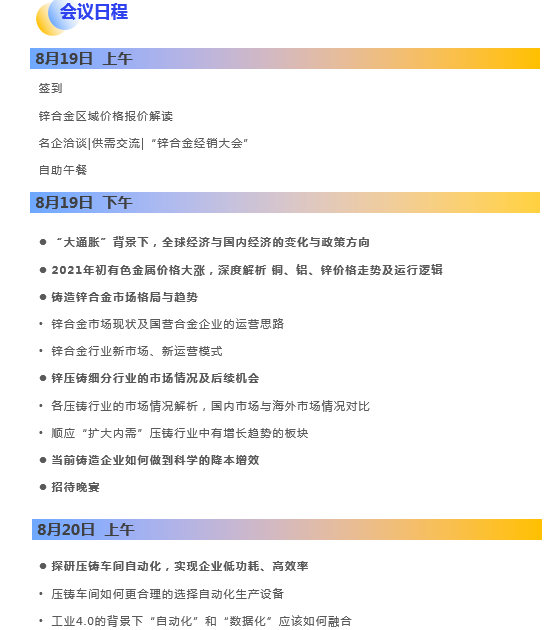 锌合金最新趋势